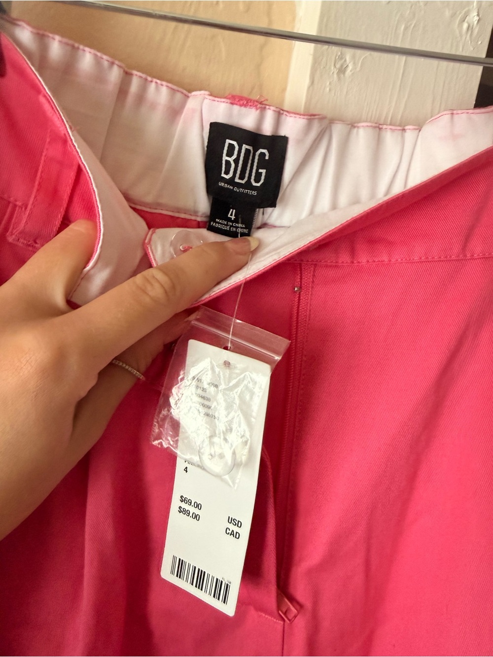 BDG Pink Wide Leg Pants